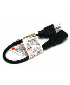 Monoprice - 1ft 18AWG Power Cord Cable w/ 3 Conductor PC Power Connector Socket (C13/5-15P) - Black