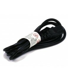 Monoprice - 6ft 18AWG Power Cord Cable w/ 3 Conductor PC Power Connector Socket (C13/5-15P) - Black