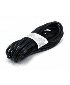 Monoprice - 15ft 18AWG Power Cord Cable w/ 3 Conductor PC Power Connector Socket (C13/5-15P) - Black