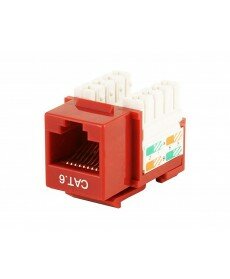 Monoprice - Cat6 Punch Down Keystone Jack - Red
