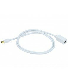 Monoprice - 3ft 32AWG Mini DisplayPort Male to Female Extension Cable - White