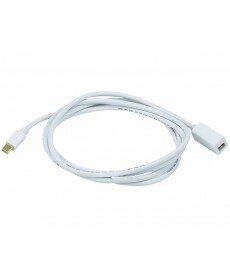Monoprice - 6ft 32AWG Mini DisplayPort Male to Female Extension Cable - White