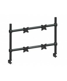 Monoprice Adjustable Tilting QUAD Desk Mount Bracket for LCD LED (Max 33Lbs, 10~23inch) - Black
