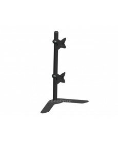  Adjustable Tilting DUAL Desk Mount Bracket for LCD LED (Max 33Lbs, 10~23inch) - Black