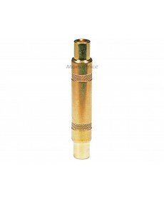 Monoprice Metal 6.35mm (1/4Inch) TRS Female to 6.35mm (1/4Inch) TRS Female Coupler - Gold Plated
