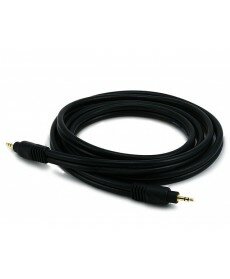 Monoprice - 6ft Premium 3.5mm Stereo Male to 3.5mm Stereo Male 22AWG Cable (Gold Plated) - Black