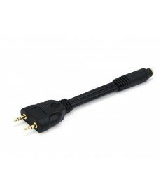 Monoprice - 6inch Premium 3.5mm Stereo Female to (2) 3.5mm Stereo Male (Gold Plated) - Black
