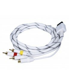 Monoprice AV Cable w/ Composite (Yellow RCA)/S-Video and Stereo Audio (Red/White) for Wii & Wii U- Net Jacket and Gold Plated