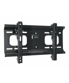 Monoprice Ultra-Slim Adjustable Tilting Wall Mount Bracket for LCD LED Plasma (Max 165Lbs, 23~37inch) - BLACK