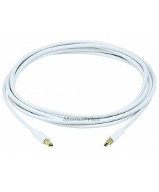 Monoprice 10ft 32AWG Mini DisplayPort Cable - White