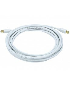 Monoprice 15ft 32AWG Mini DisplayPort Cable - White