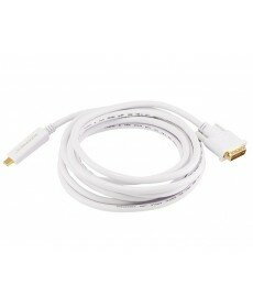 Monoprice - 10ft 32AWG Mini DisplayPort to DVI Cable - White