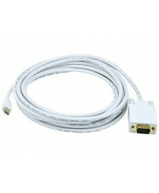 Monoprice - 15ft 32AWG Mini DisplayPort to VGA Cable - White