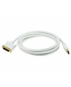 Monoprice - 10ft 28AWG DisplayPort to DVI Cable - White