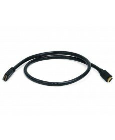 Monoprice - 3ft 24AWG CL2 High Speed HDMI® Cable With Ethernet Male to Female Extension - Black