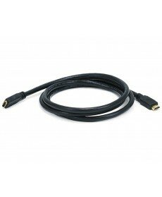 Monoprice - 6ft 24AWG CL2 High Speed HDMI® Cable With Ethernet Male to Female Extension - Black