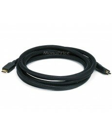 Monoprice 10ft 24AWG CL2 High Speed HDMI Cable With Ethernet w/ Net Jacket - Black