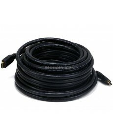 Monoprice 40ft 24AWG CL2 Standard HDMI Cable With Ethernet - Black