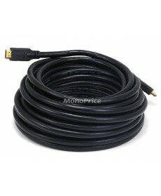 Monoprice 45ft 24AWG CL2 Standard HDMI Cable With Ethernet - Black