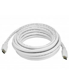 Monoprice - 20ft 24AWG CL2 Standard HDMI® Cable With Ethernet - White