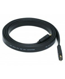 Monoprice - 6ft 24AWG CL2 Flat High Speed HDMI® Cable With Ethernet - Black