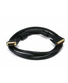 Monoprice 6ft 28AWG Dual Link DVI-I Cable - Black