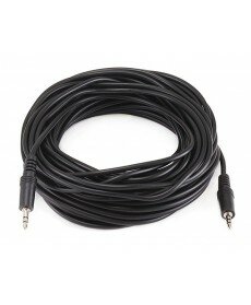 Monoprice - 50ft 3.5mm Stereo Plug/Plug M/M Cable - Black
