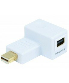 Monoprice - Mini DisplayPort Port Saver (Male to Female) - 90 Degree