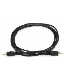 Monoprice 6ft RCA Plug/Plug M/M Cable - Black