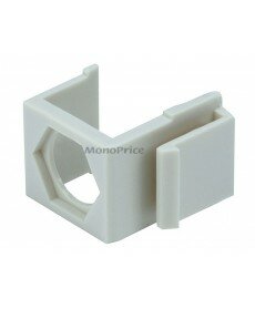 Monoprice Blank Insert for F type connector - 10pcs/Pack (Ivory)