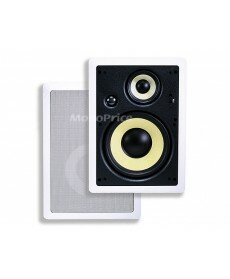 Monoprice Caliber In-Wall Speakers 8-Inch Fiber 3-Way (pair)