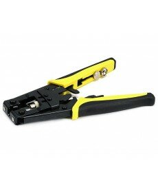 Monoprice - Professional Waterproof Connector Crimping Tool for F Type/BNC/RCA w/Ratchet