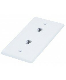 Monoprice - Wall Plate Jacks 6P6C Double - Smooth Type