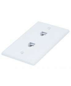 Monoprice - Wall Plate Jacks 8P8C Double - Smooth Type