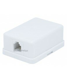 Monoprice - Surface Mount 6P2C - 1 port (Compact Style)