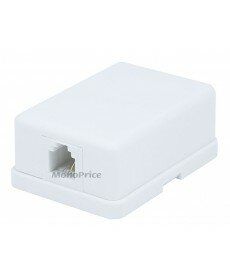 Monoprice - Surface Mount 6P4C - 1 port (Compact Style)