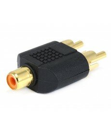 Monoprice - RCA Jack to 2 RCA Plug Splitter Adaptor - Gold Plated