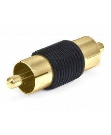 Monoprice - RCA Plug to RCA Plug Adaptor - Gold Plated