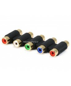 RCA Jack to Jack Adaptor - Gold Plated (R.G.B.Y.W)