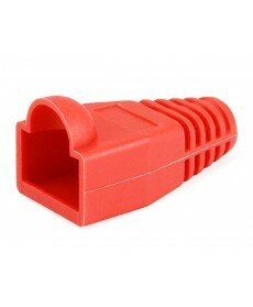 Monoprice - [50pcs] RJ-45 Color Coded Strain Relief Boots - Red