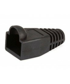 Monoprice - [50pcs] RJ-45 Color Coded Strain Relief Boots - BLACK