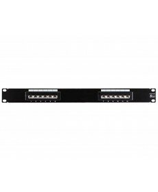 Monoprice - Cat5 Enhanced 45 Degree Patch Panel 12P (568A/B Compatible)