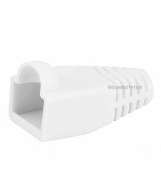 Monoprice [50pcs] RJ-45 Color Coded Strain Relief Boots - White