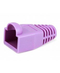 Monoprice - [50pcs] RJ-45 Color Coded Strain Relief Boots - Purple