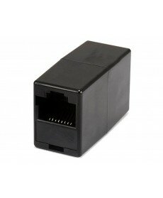 Monoprice - Cat5e Crossover Inline Coupler - Black