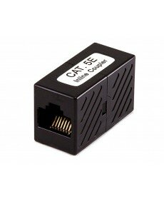 Monoprice - Cat5e Inline Coupler - Black