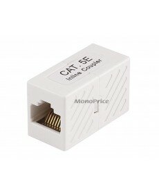 Monoprice - Cat5e Inline Coupler - White 