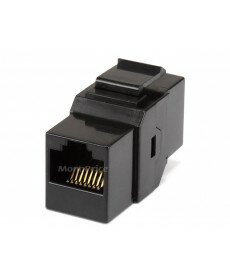 Cat5e Inline Coupler Type Keystone Jack - Black