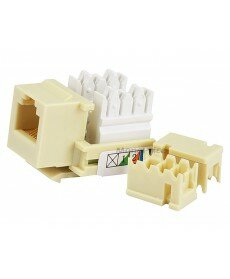 Monoprice RJ-12 110 Type 90 Keystone Jack - Beige