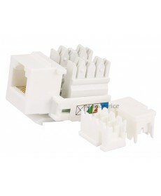 Monoprice RJ-12 110 Type 90 Keystone Jack - White